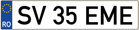 Trailer License Plate